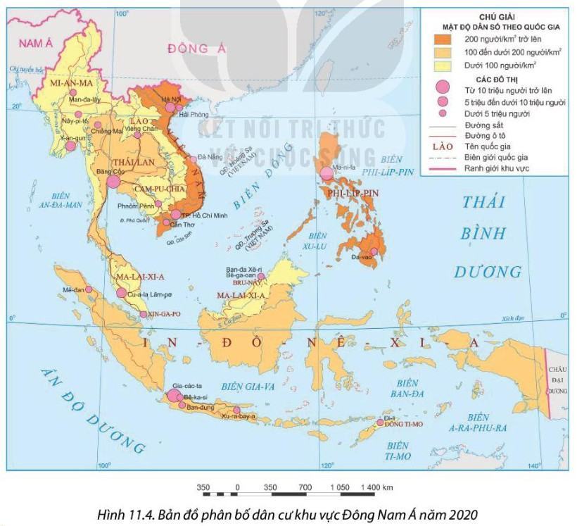 Địa 11 Kết nối tri thức Bài 11: Vị trí địa lí, điều kiện tự nhiên, dân cư vã hội khu vực Đông Nam Á