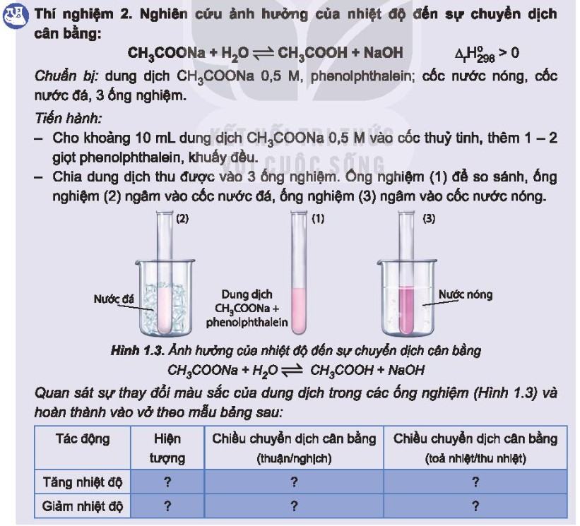 Hóa 11 Kết nối tri thức Bài 1: Khái niệm về cân bằng hóa học