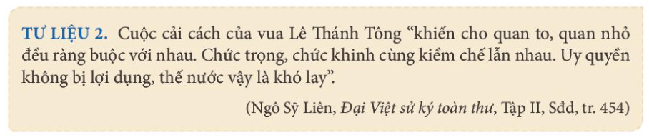 Lịch sử 11 Kết nối tri thức Bài 10: Cuộc cải cách của Lê Thánh Tông (Thế kỉ XV)