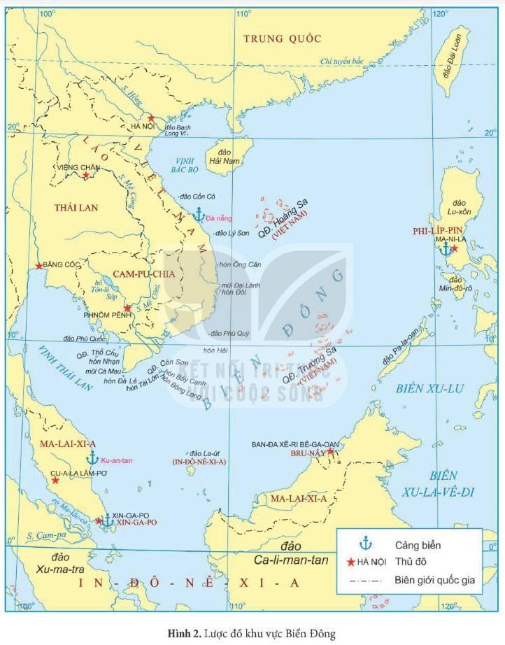 Lịch sử 11 Kết nối tri thức Bài 12: Vị trí và tầm quan trọng của biển Đông