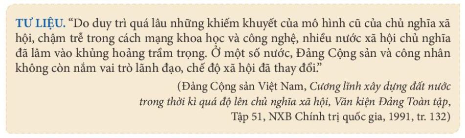 Lịch sử 11 Kết nối tri thức Bài 4: Sự phát triển của chủ nghĩa xã hội từ sau chiến tranh thế giới thứ hai đến nay
