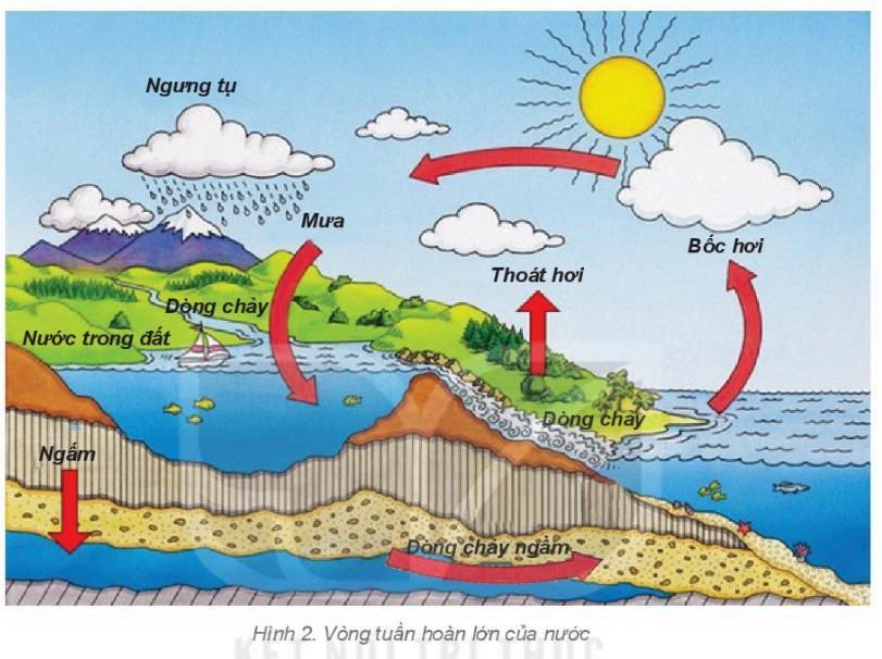 Địa lí 6 Kết nối tri thức Bài 19: Thủy quyển và vòng tuần hoàn lớn của nước