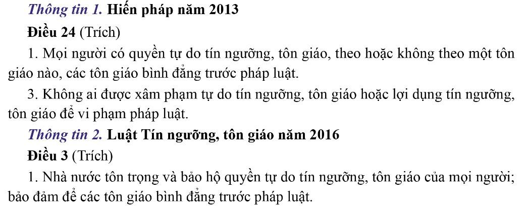 Kinh tế Pháp luật 11 Cánh diều Bài 12: Quyền bình đẳng giữa các dân tộc, tôn giáo