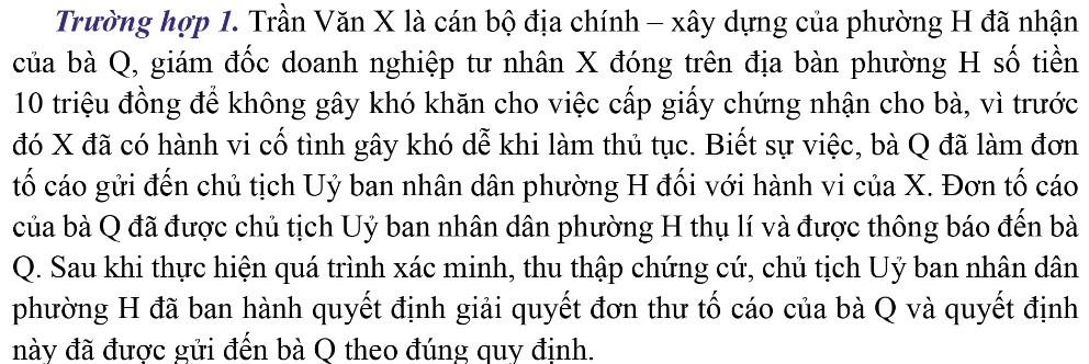 Kinh tế Pháp luật 11 Cánh diều Bài 15: Quyền và nghĩa vụ công dân về khiếu nại, tố cáo
