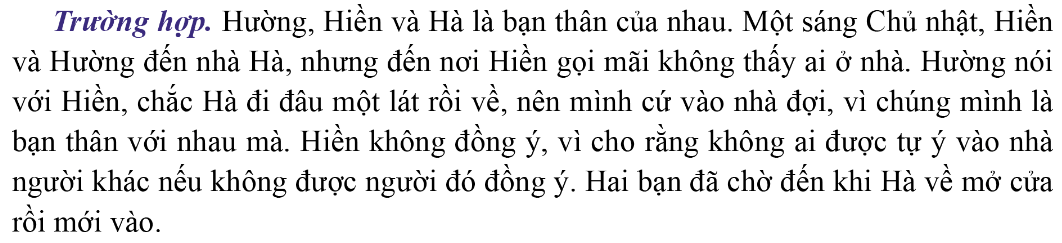 Kinh tế Pháp luật 11 Cánh diều Bài 18: Quyền bất khả xâm phạm về chỗ ở