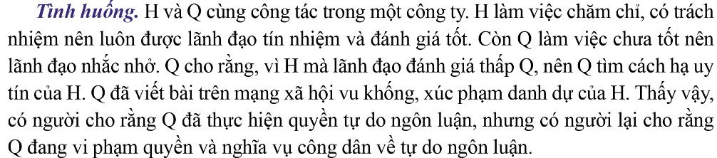 Kinh tế Pháp luật 11 Cánh diều Bài 20: Quyền và nghĩa vụ công dân về tự do ngôn luận, báo chí và tiếp cận thông tin