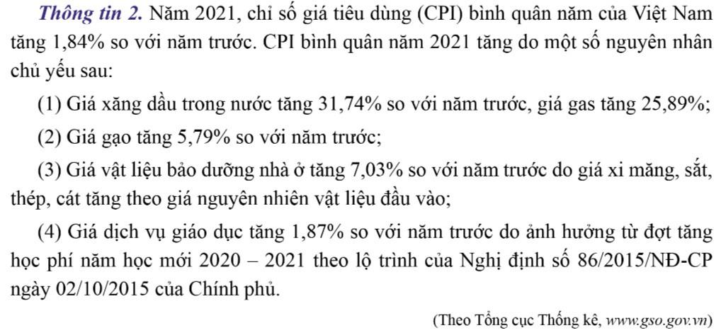 Kinh tế Pháp luật 11 Cánh diều Bài 6: Lạm phát