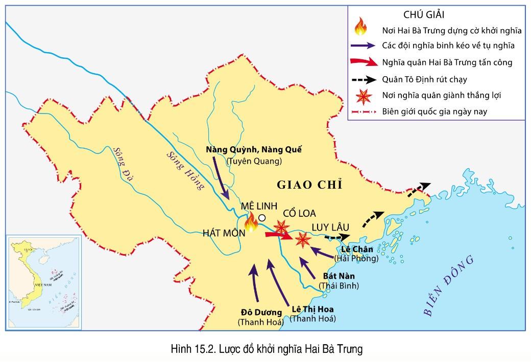 Lịch sử 6 Cánh Diều Bài 15: Các cuộc khởi nghĩa tiêu biểu dành độc lập, tự chủ (từ đầu công nguyên đến trước thế kỉ X)