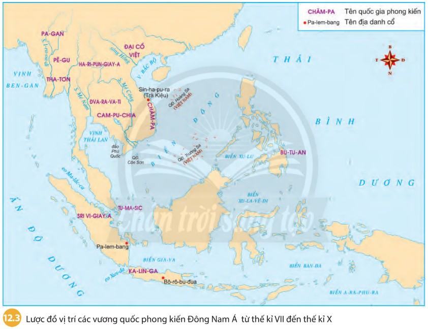 Lịch sử 6 Chân trời sáng tạo Bài 12: Các vương quốc ở Đông Nam Á trước thế kỉ X