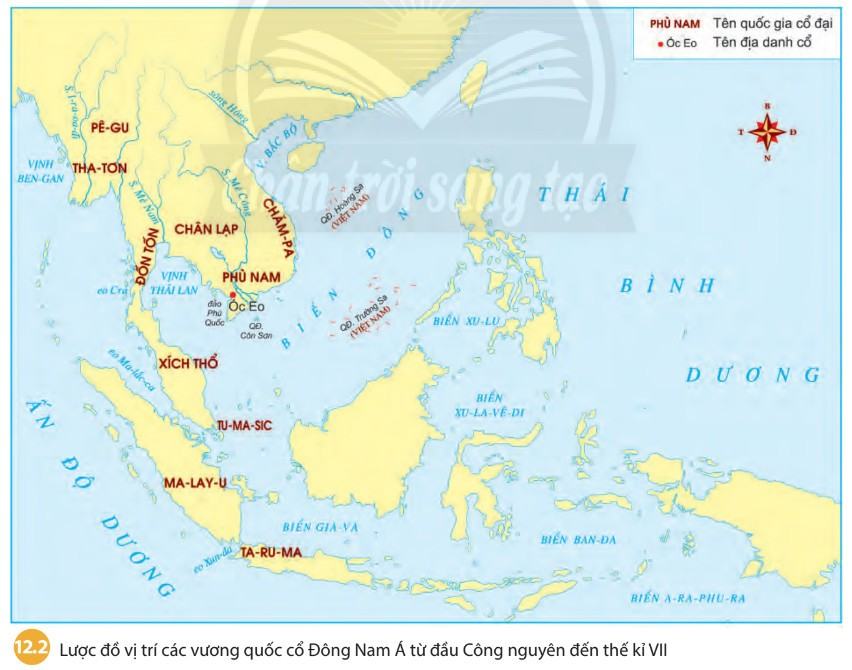 Lịch sử 6 Chân trời sáng tạo Bài 12: Các vương quốc ở Đông Nam Á trước thế kỉ X