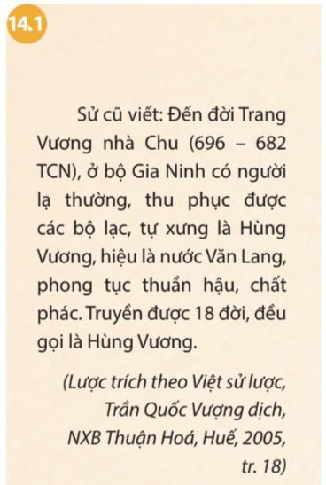 Lịch sử 6 Chân trời sáng tạo Bài 14: Nhà nước Văn Lang, Âu Lạc