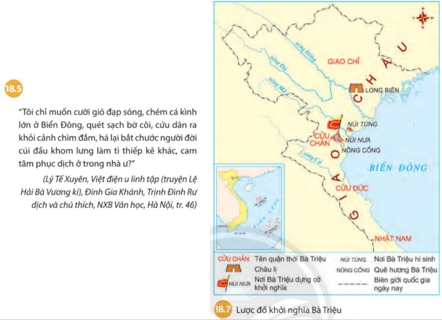 Lịch sử 6 Chân trời sáng tạo Bài 18: Các cuộc đấu tranh giành độc lập dân tộc trước thế kỉ X