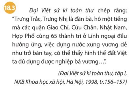 Lịch sử 6 Chân trời sáng tạo Bài 18: Các cuộc đấu tranh giành độc lập dân tộc trước thế kỉ X