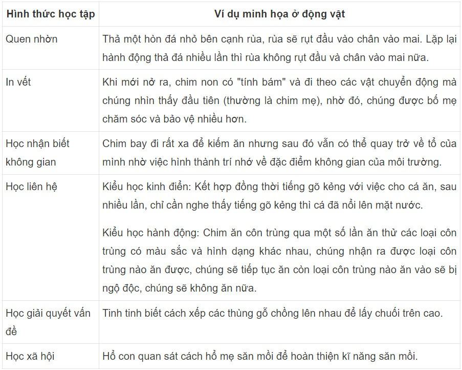 Sinh 11 Cánh diều Bài 14: Tập tính ở động vật