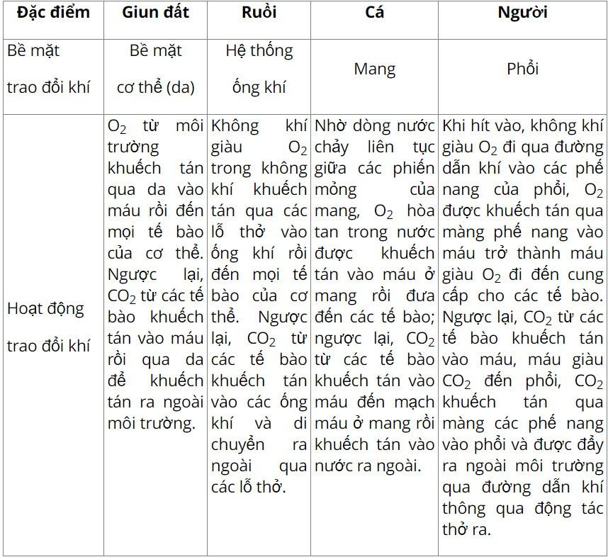 Sinh 11 Cánh diều Bài 7: Hô hấp ở động vật