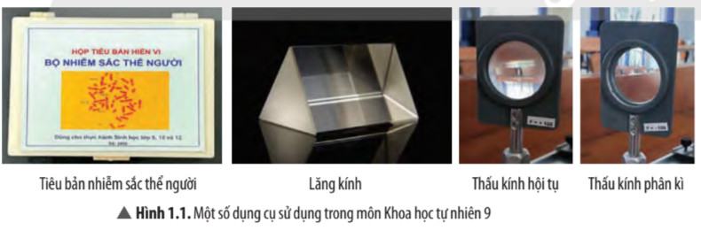 KHTN 9 Chân trời sáng tạo Bài 1: Giới thiệu một số dụng cụ và hoá chất. Thuyết trình một vấn đề khoa học