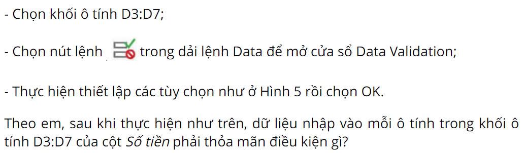 Tin học 9 Chân trời sáng tạo Bài 6A: Tổ chức dữ liệu cho dự án quản lí tài chính gia đình