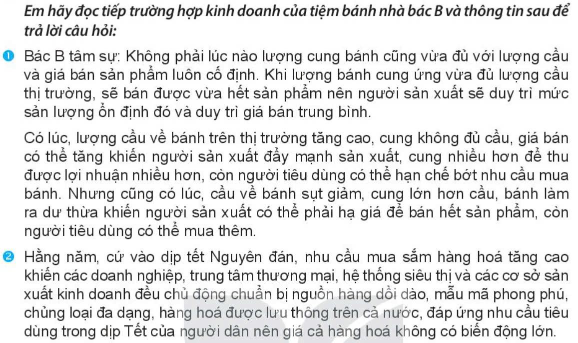 Kinh tế Pháp luật 11 Kết nối tri thức Bài 2: Cung - cầu trong nền kinh tế thị trường