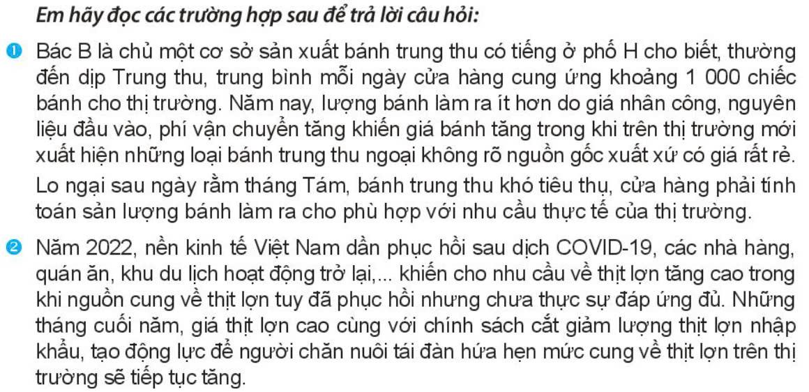 Kinh tế Pháp luật 11 Kết nối tri thức Bài 2: Cung - cầu trong nền kinh tế thị trường