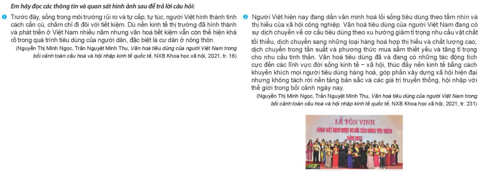 Kinh tế Pháp luật 11 Kết nối tri thức Bài 8: Văn hóa tiêu dùng